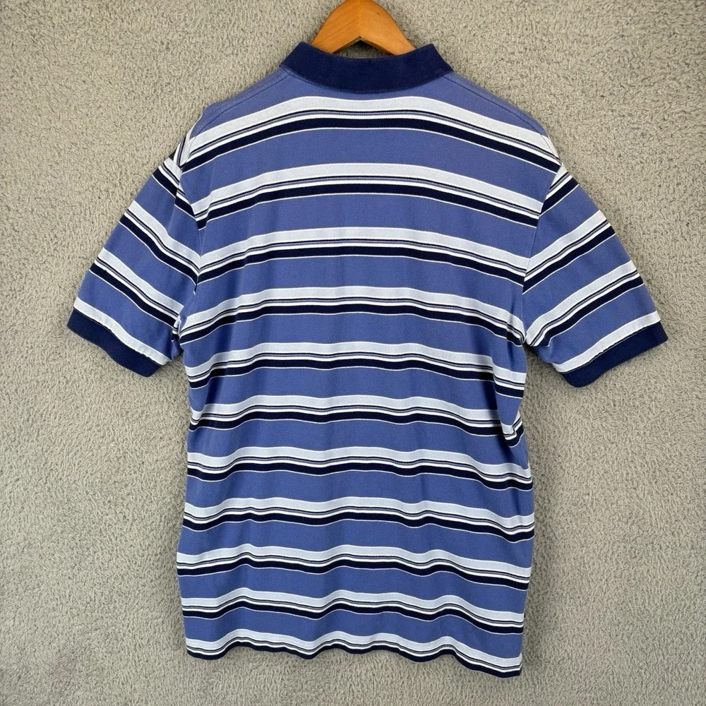Polo‎ Ralph Lauren Classic Striped Polo Shirt Mens XL Navy Blue Pony Y2K